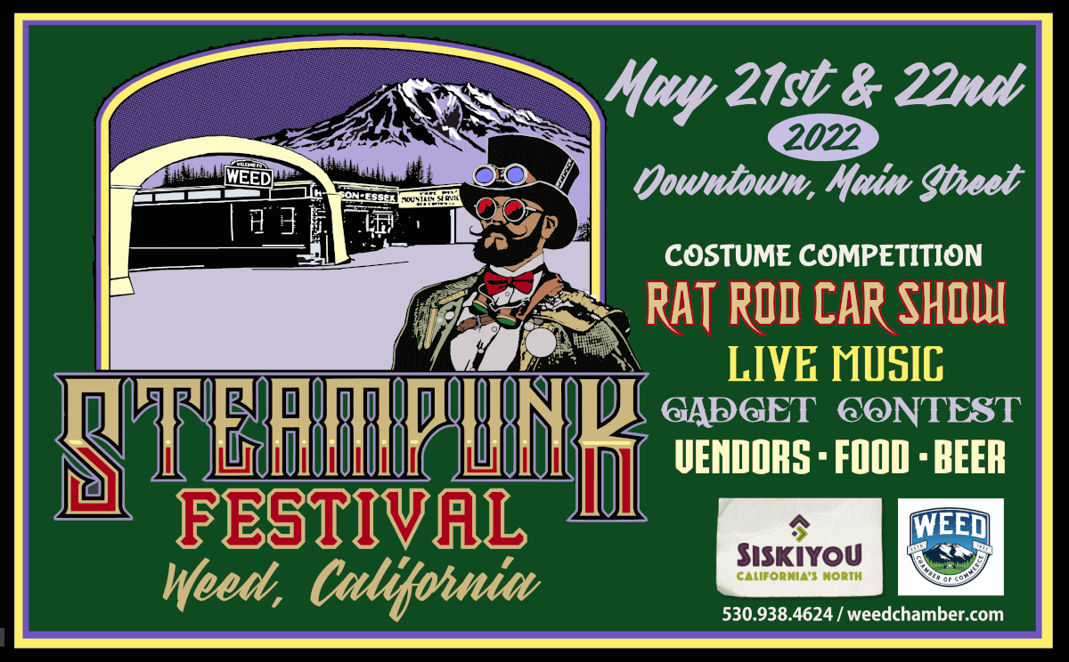 There’s a Steampunk Festival in Weed, CA